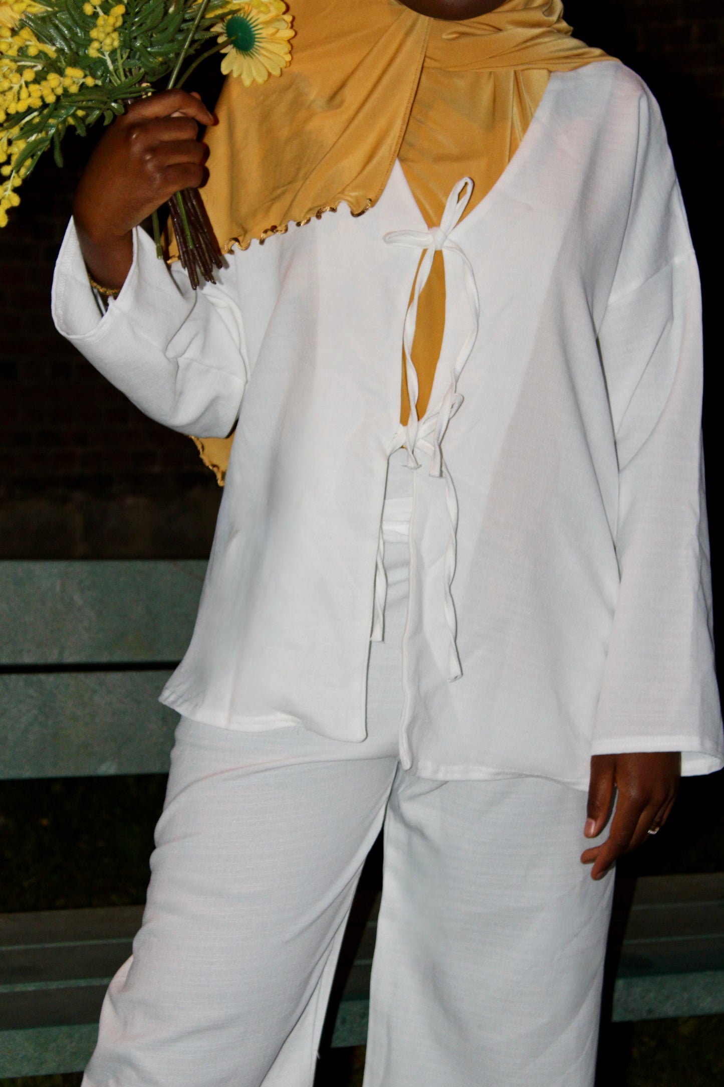 Co-ord « Mira » Blanc