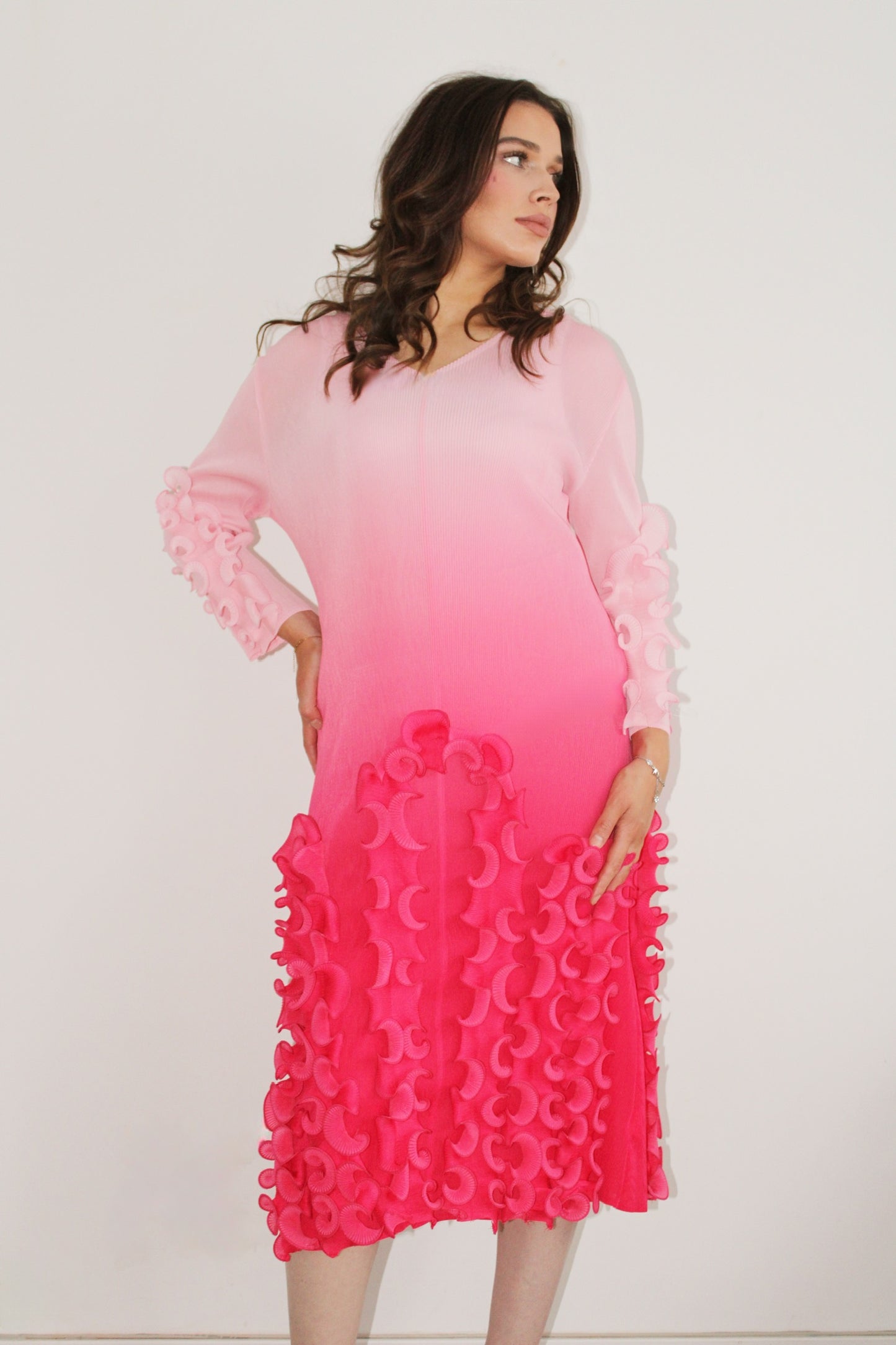 Dress jade « fuschia »